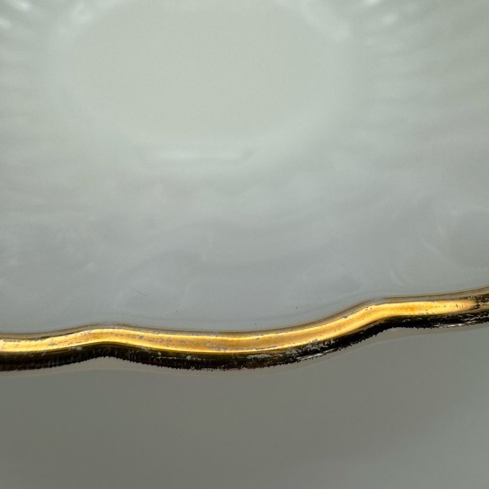 Fire King Gold Rimmed Serving Bowl - Picture 3 of 5